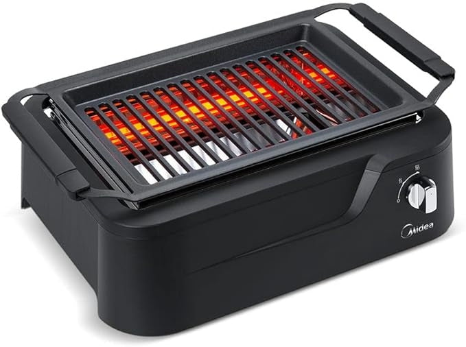 Churrasqueira Elétrica Grill Infravermelho E Sem Fumaça Smokeless Midea