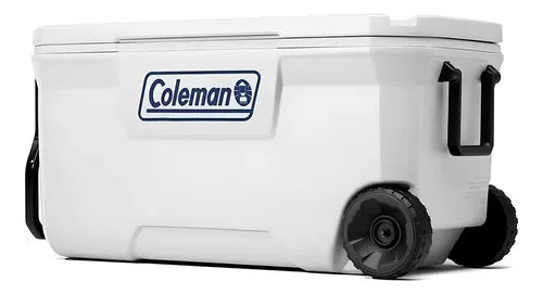 Caixa Térmica 316 Séries 100qt 94l Marine Com Rodas Coleman Cor Branco