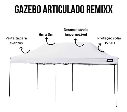 Tenda Gazebo Sanfonada Impermeável - Barraca