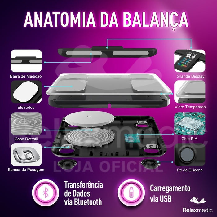 Balança de Bioimpedância BodyScan Pro