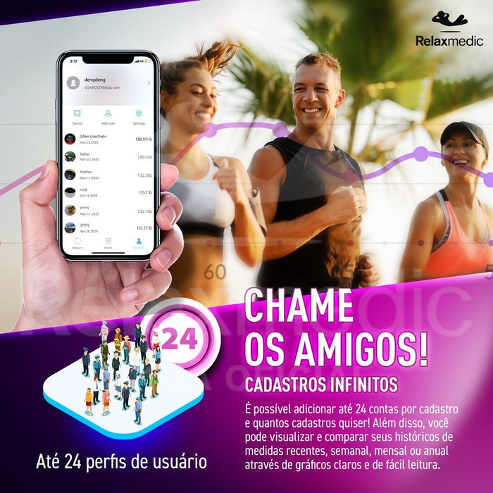 Balança de Bioimpedância BodyScan Pro